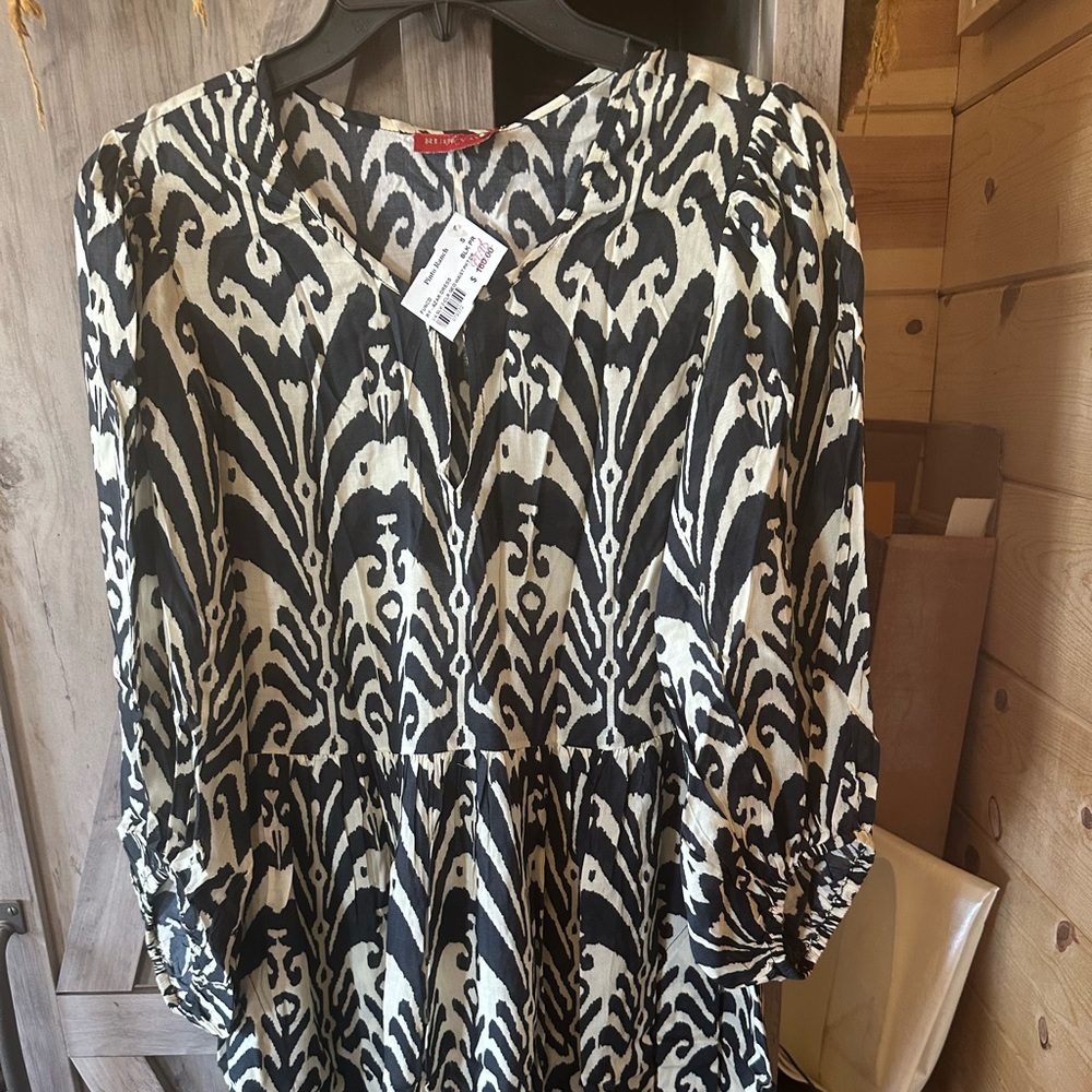 NWT rubyyaya dress black/white lafies small